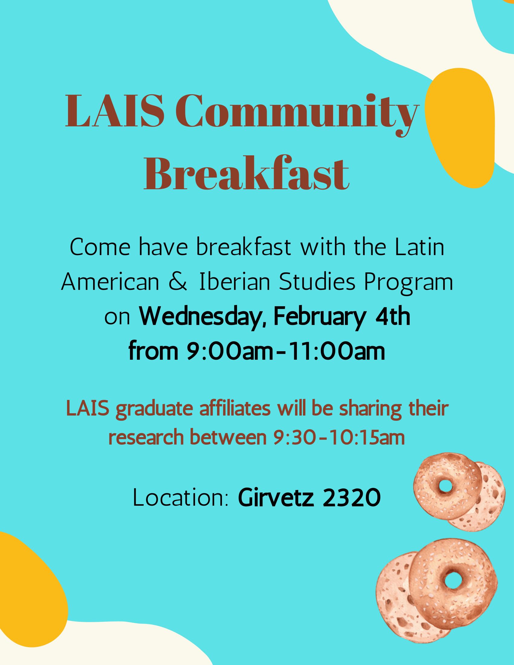 LAIS Community Breakfast in February